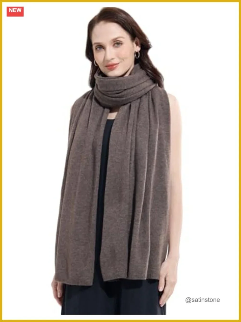Cashmere Blend Wrap Scarf Stole for Women Extra Large 87